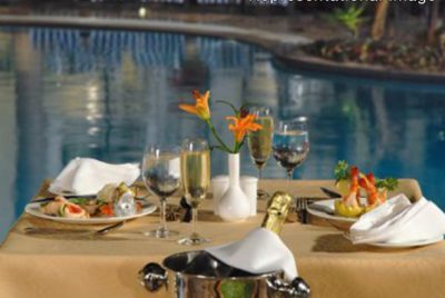 Poolside at Taj