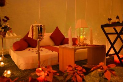 Cabana, Candles and Cushions