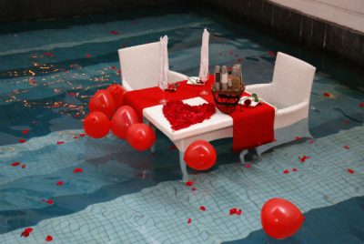 Date Inside the Pool